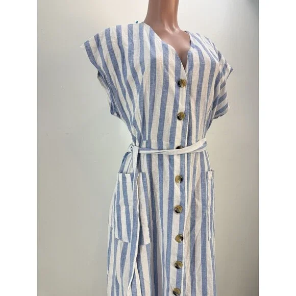 NEW Nina Leonard Women's Dress Stripe - Picture 1 of 16